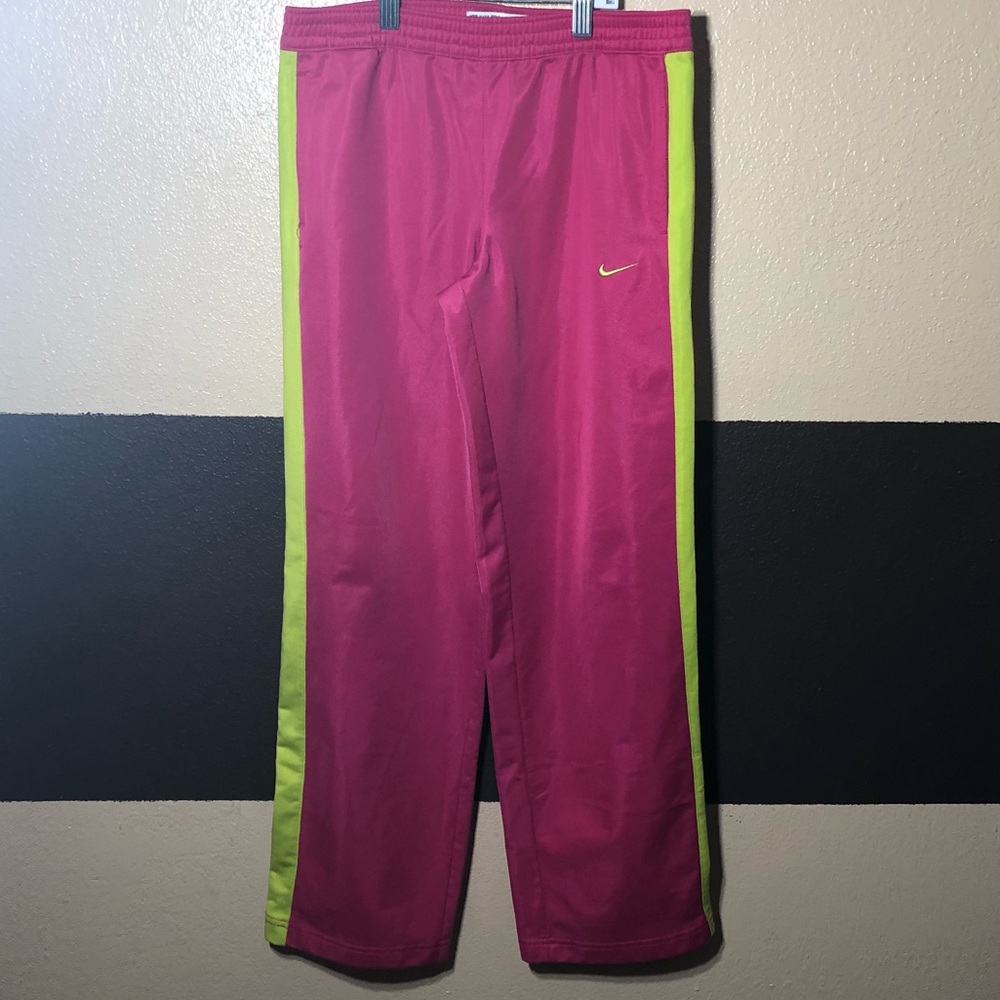 Nike pink and green sweats size 12-13y